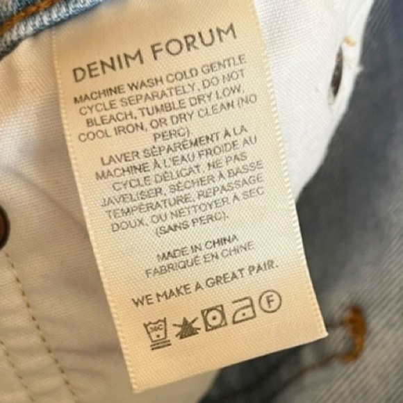 Denim Forum The Yoko High Rise Slim Size 26 Medium Light Wash Jeans - Picture 13 of 14